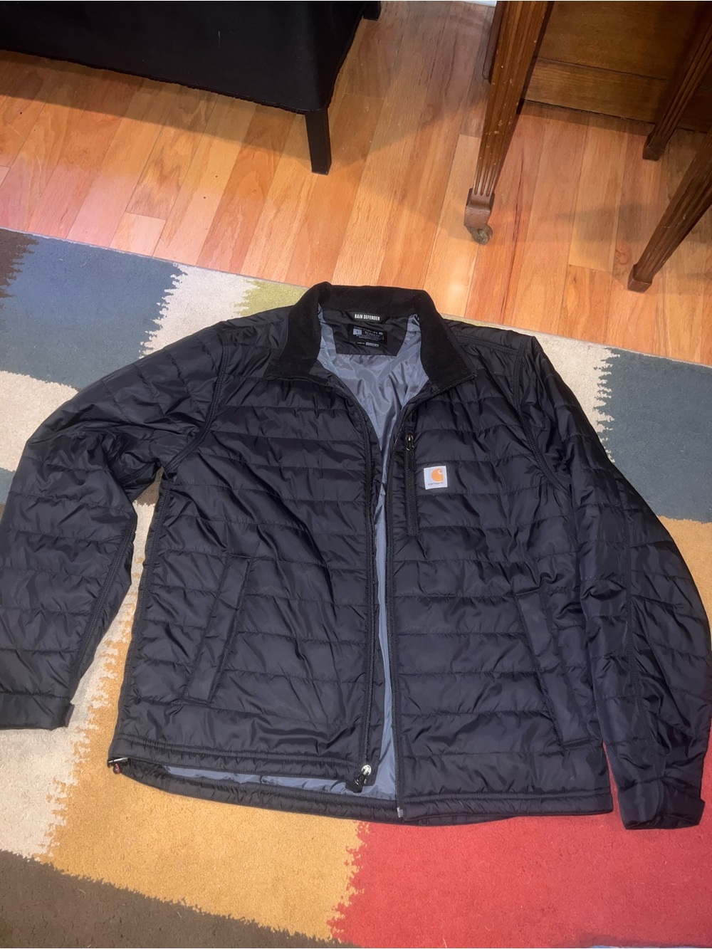 Carhartt Men's Black Quilted Insulated Jacket